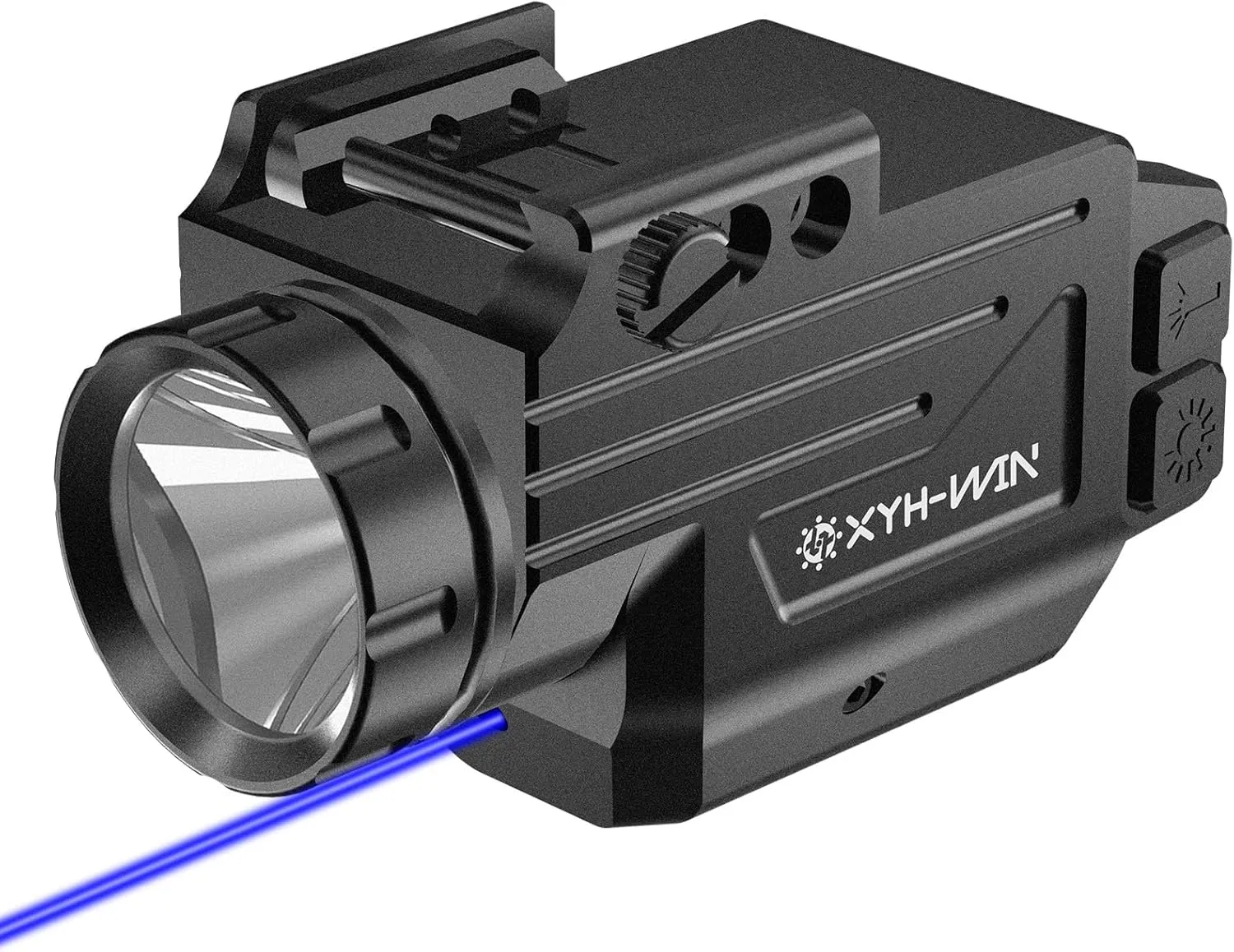 1000 Lumens Light Laser Combo with Strobe and Memory Function, Aluminum Shell Blue Laser Sight and High Power Light for Pistol Fits for Picatinny Rail & Full Compact Rail, Magnetic Rechargeable