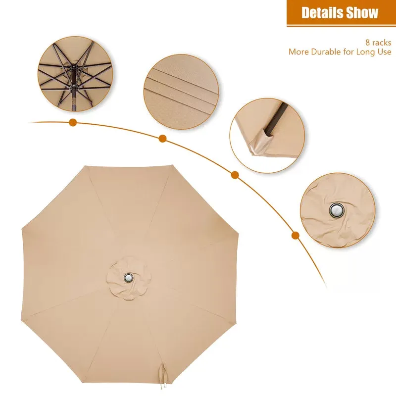 106.3-Inch Outdoor Patio Umbrella