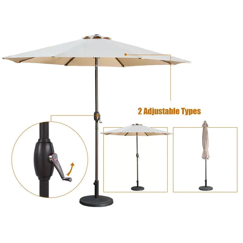 106.3-Inch Outdoor Patio Umbrella