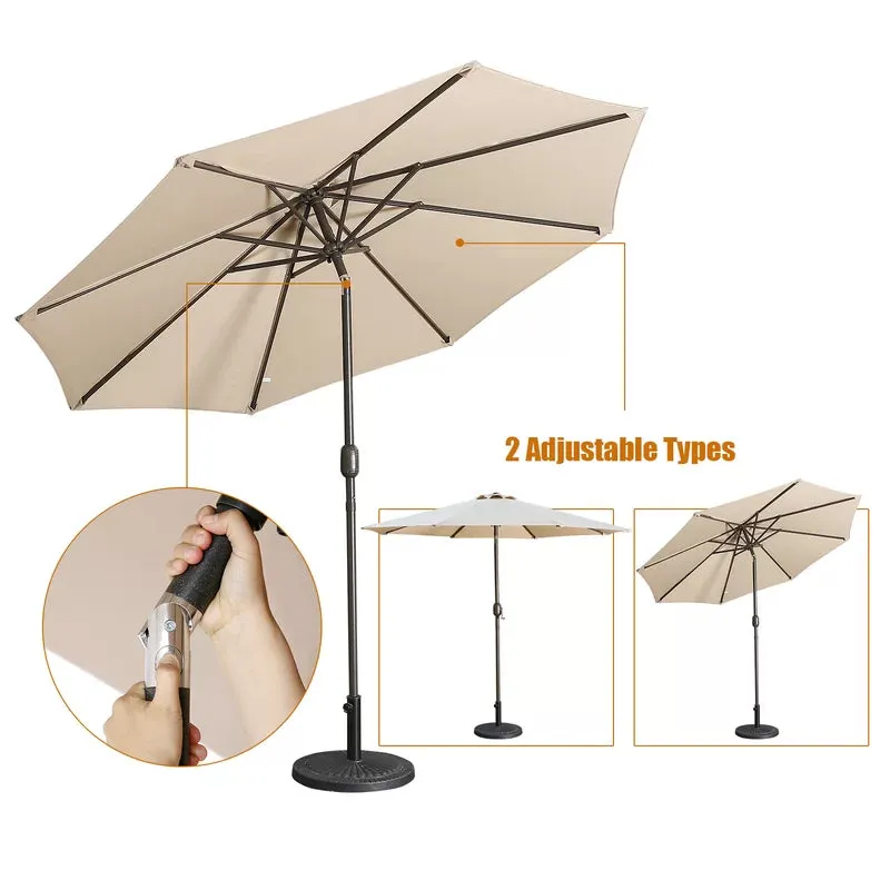 106.3-Inch Outdoor Patio Umbrella