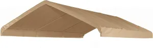 10X20 Heavy Duty Waterproof Beige Valance Canopy Cover