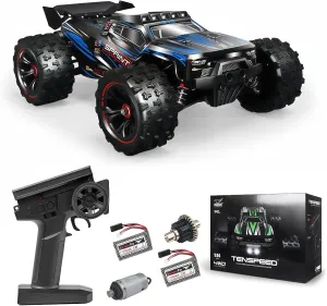 1/14 Fast RC Cars for Adults 48  KM/H. 4WD All Terrain High Speed Remote Control Car.with 2.4 GHz Remote Control.with LED Shell Lights，Two Rechargeable Batteries Truck for Adults & Kids