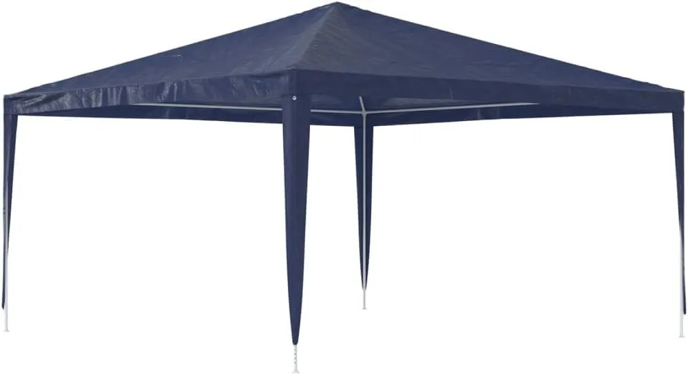13.1'x13.1'x9' Blue Party Tent Gazebo with PE-Coated Water-Resistant Canopy and Heavy-Duty Iron Frame for Outdoor Events Backyard Parties