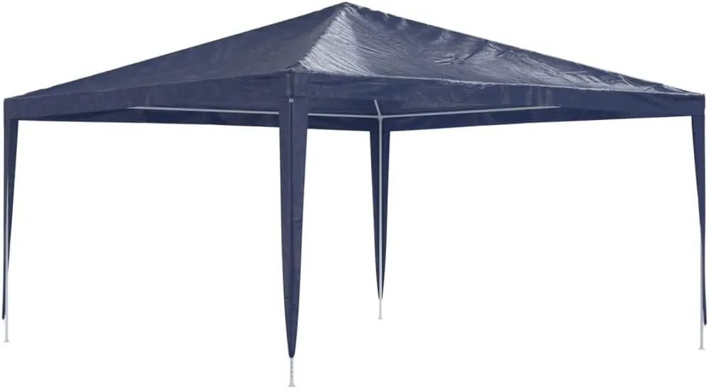 13.1'x13.1'x9' Blue Party Tent Gazebo with PE-Coated Water-Resistant Canopy and Heavy-Duty Iron Frame for Outdoor Events Backyard Parties