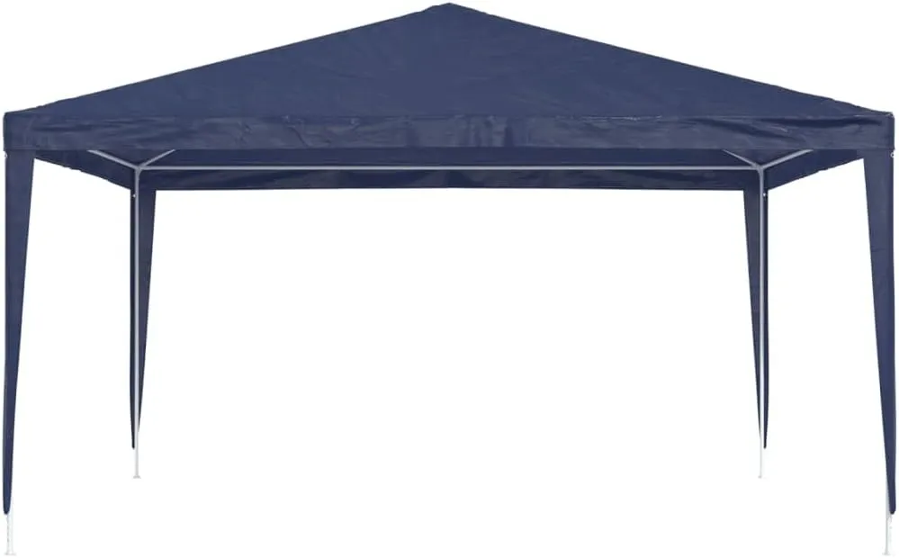 13.1'x13.1'x9' Blue Party Tent Gazebo with PE-Coated Water-Resistant Canopy and Heavy-Duty Iron Frame for Outdoor Events Backyard Parties
