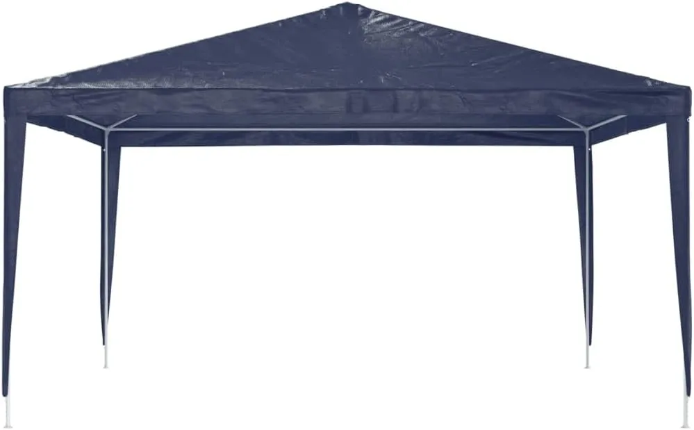 13.1'x13.1'x9' Blue Party Tent Gazebo with PE-Coated Water-Resistant Canopy and Heavy-Duty Iron Frame for Outdoor Events Backyard Parties