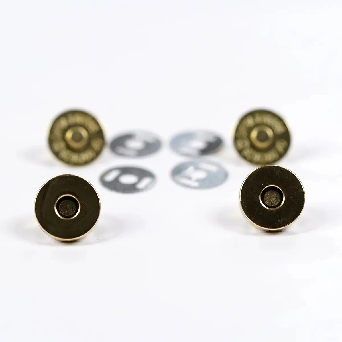 14mm Round Magnetic Snap 2 Pack - Gold
