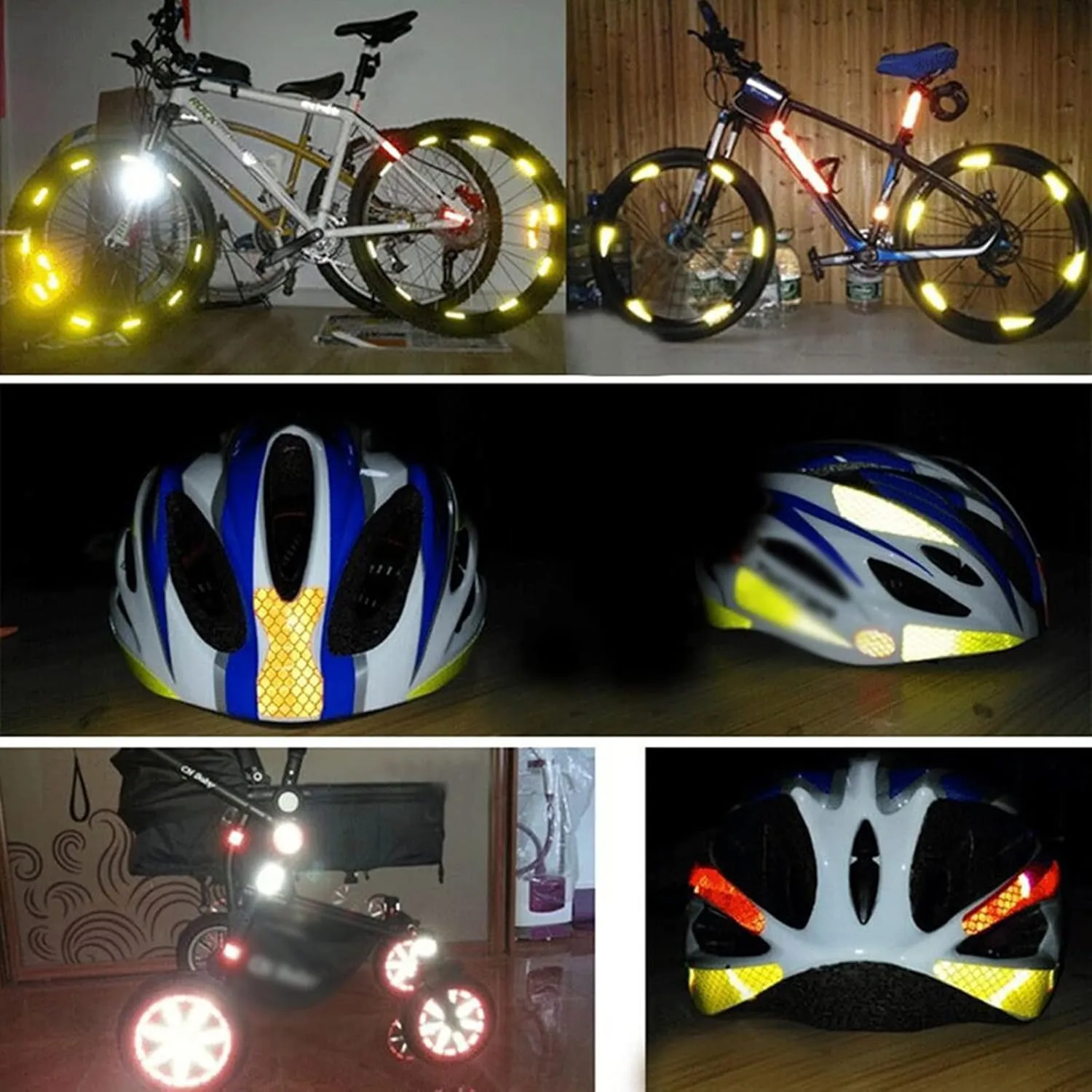 2 Roll 2 Inch X 9.8 Feet Reflective Tape - High Visibility Safety Tape - Warning Tape for Car Bike Bicycle - Waterproof, Fade Resistant,Weather and Moisture Resistant