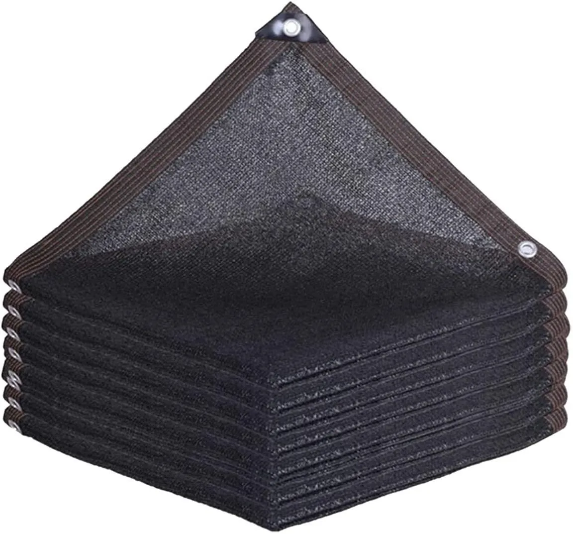 2025 New Sun Shade Sails, Black Rectangle UVs Block Canopy, Black Triangle Sun Shade Sail Canopy Durable Fabric UV Block Awning for Patio Backyard Garden Outdoor Activities (C)