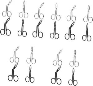 20pcs Stainless Steel Eyebrow Tweezers for Women Precision Trimming Scissors Curved Straight Design for Eyebrow Shaping Facial Hair Removal and Portable