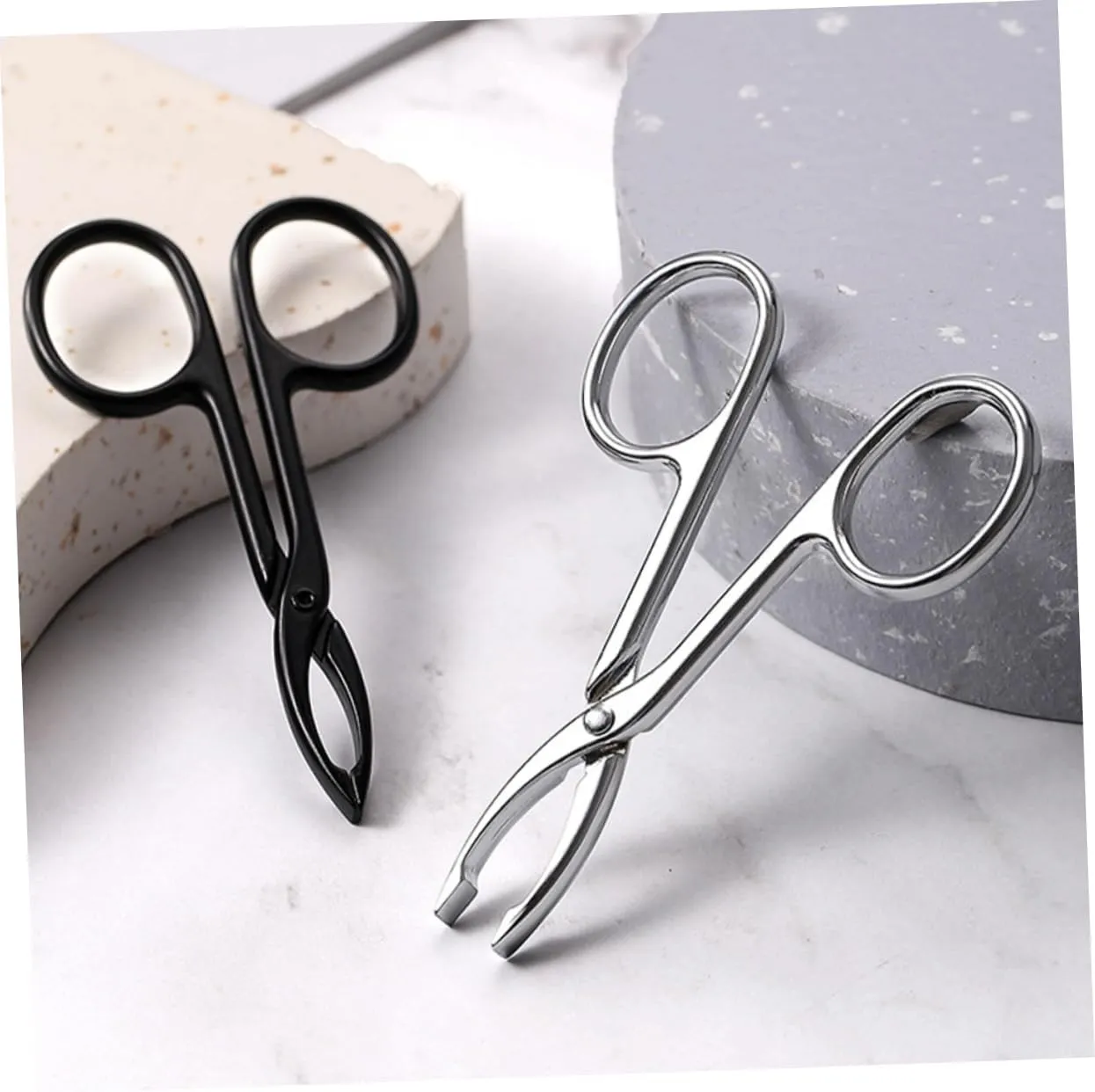 20pcs Stainless Steel Eyebrow Tweezers for Women Precision Trimming Scissors Curved Straight Design for Eyebrow Shaping Facial Hair Removal and Portable