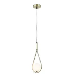 230v 3W G9 LED Tear Drop Glass Pendant