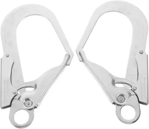 2pcs Climbing Carabiner Safety Lock Large Hook for Mountaineering and Adventure