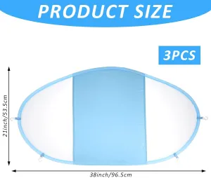 3 Pack Swim Float Removable Canopy,Sun Protection Canopy,UPF50  Protection Canopy Compatible for Mambobaby Floats,Swimming Pool Accessories