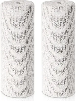 30ft - 211ft Plaster Cloth Rolls White Gauze Strips Wrap Bandages for Craft Belly Cast Mask Making Body Molds Scenery Art(10inch x 30 Feet, White)