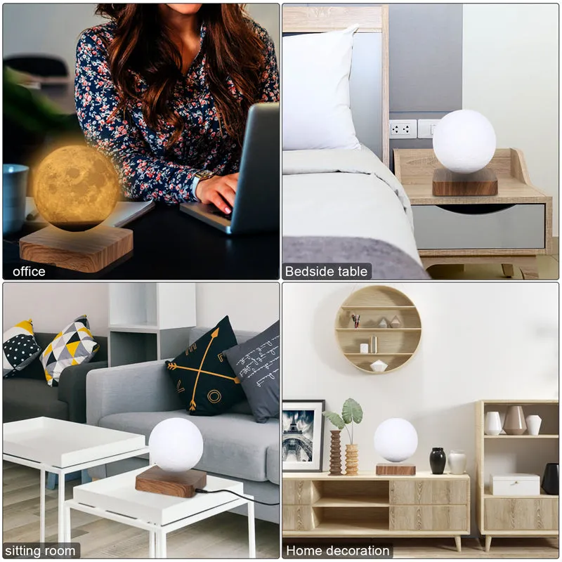 3D Magnetic Levitation Moon Lamp