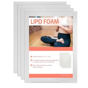 4 Pack Lipo Foam Pads Post Surgery Tummy Tuck for Lipo Recovery,Liposuction Surgery Foam Sheet for Recovery 8" X 11"