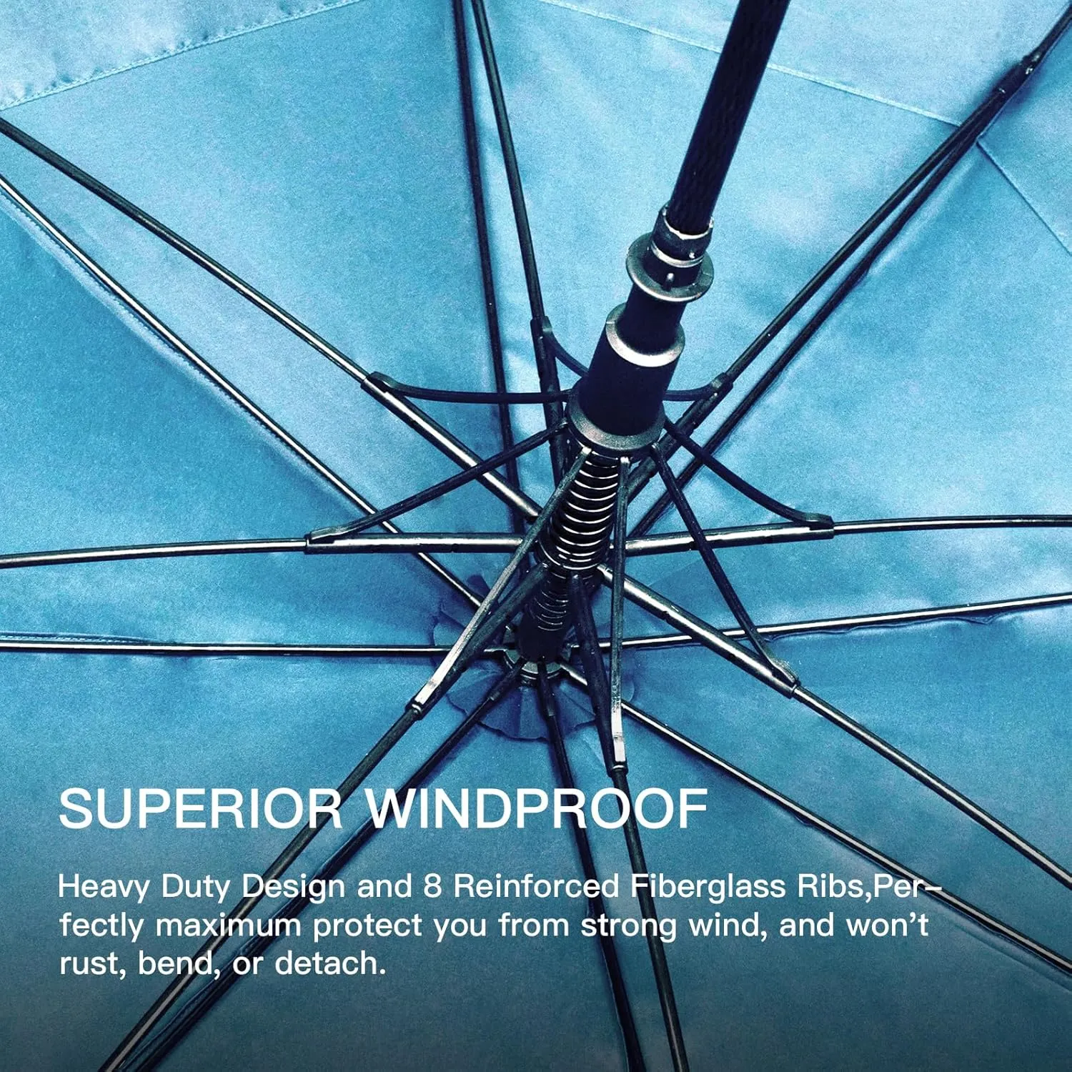 47/54 Inch Ventilated Double Canopy Windproof Stick Umbrellas for Rain, Automatic Open Golf Umbrella – Available in for Adults, Kids, Outdoor Enthusiasts