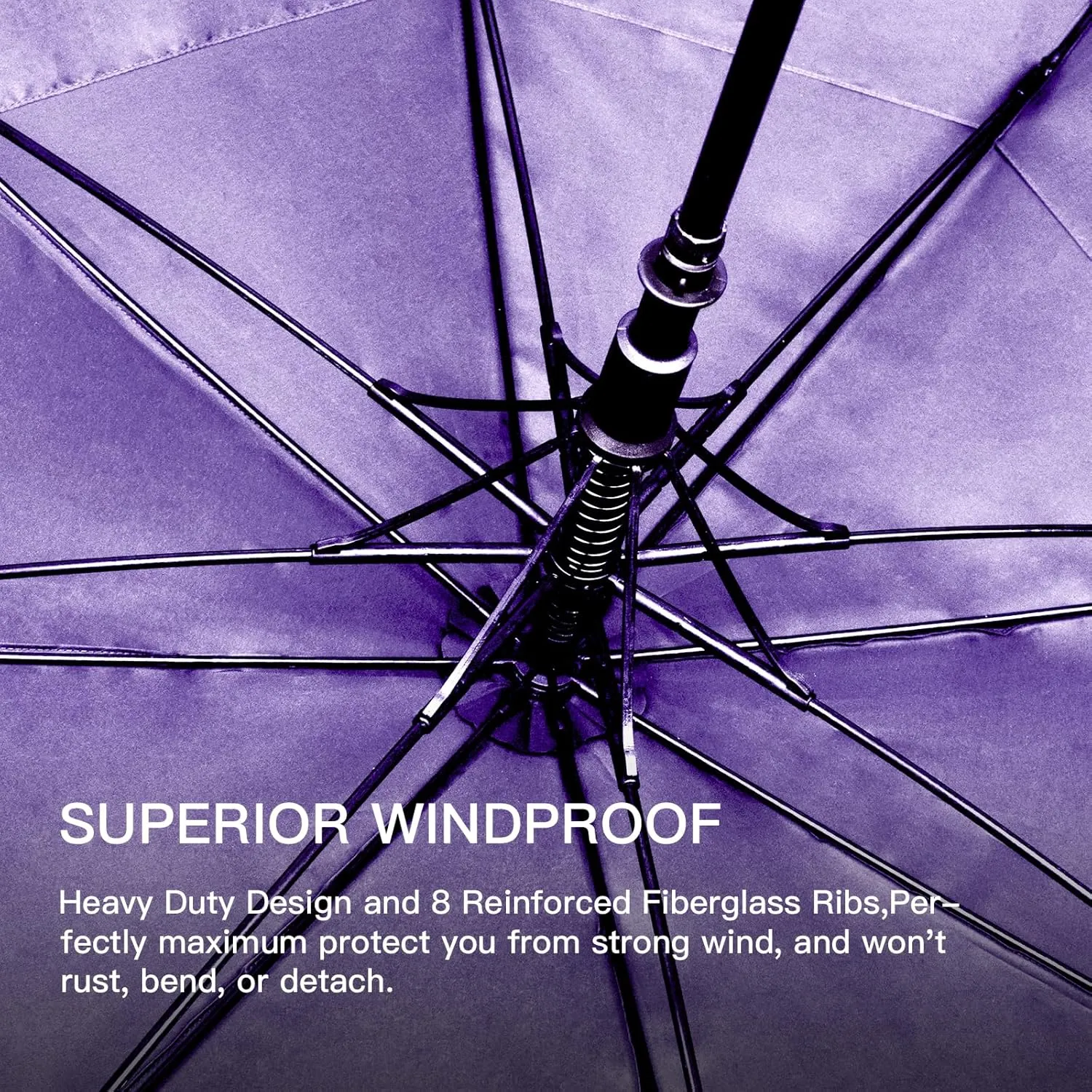 47/54 Inch Ventilated Double Canopy Windproof Stick Umbrellas for Rain, Automatic Open Golf Umbrella – Available in for Adults, Kids, Outdoor Enthusiasts