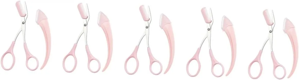 5 Sets Brow Scissor Set Eyebrow Kit for Women Mini Scissors Beauty Tool