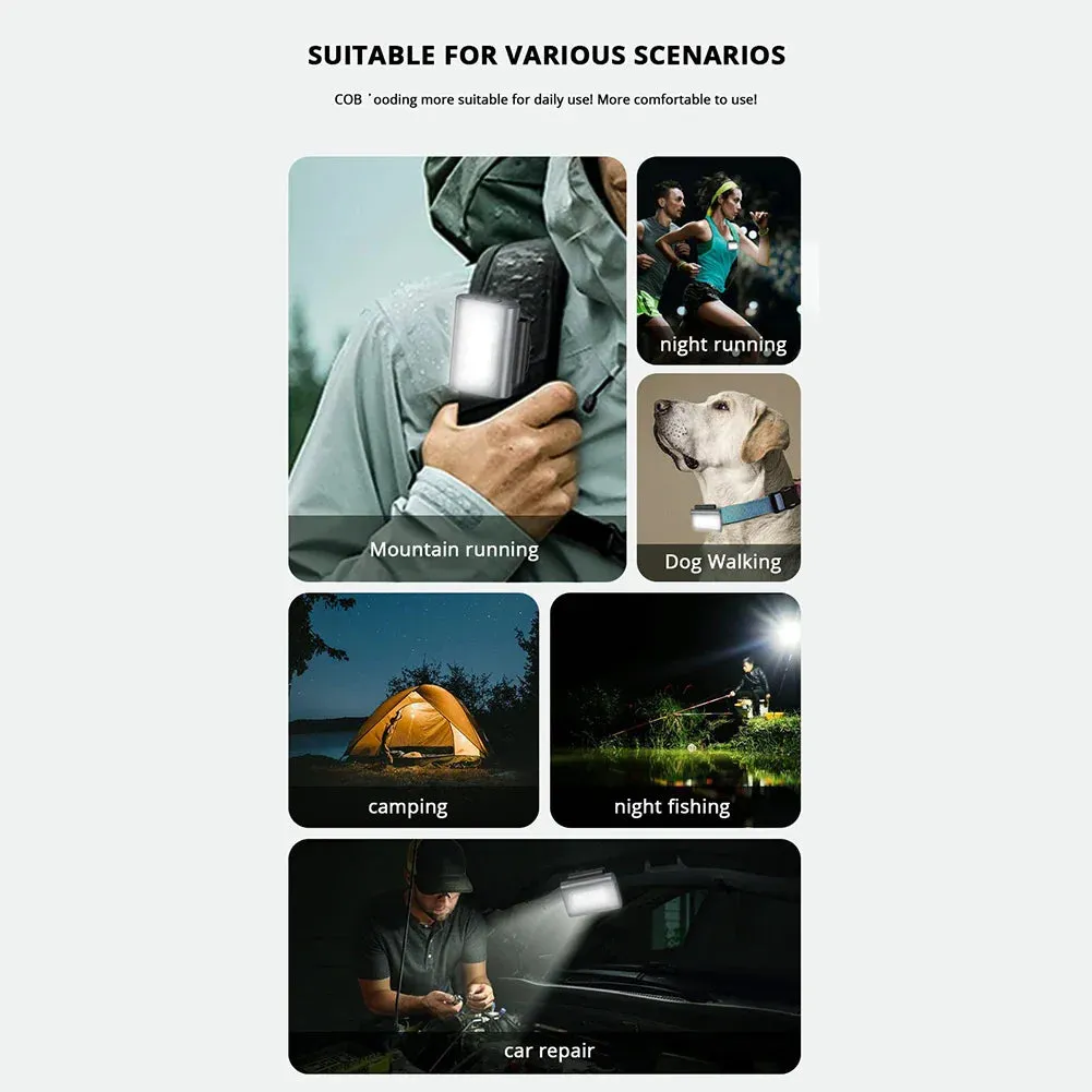 50Watts Clip-on Magnetic Night Light Running Lights High Visibility Bicycle Safety Light Running Camping Bike Waterproof Lights