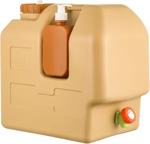 5.3 Gallon Water Containers with Spigot, Leak-Proof Water Jug with Faucet, Portable Water Tank, Multifunction Water Storage Containers for Camping Outdoor Hiking,Emergency Stroage (B)