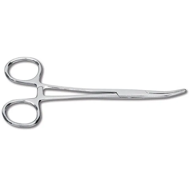 5.5 Kelly Forceps (Curved Silver)"