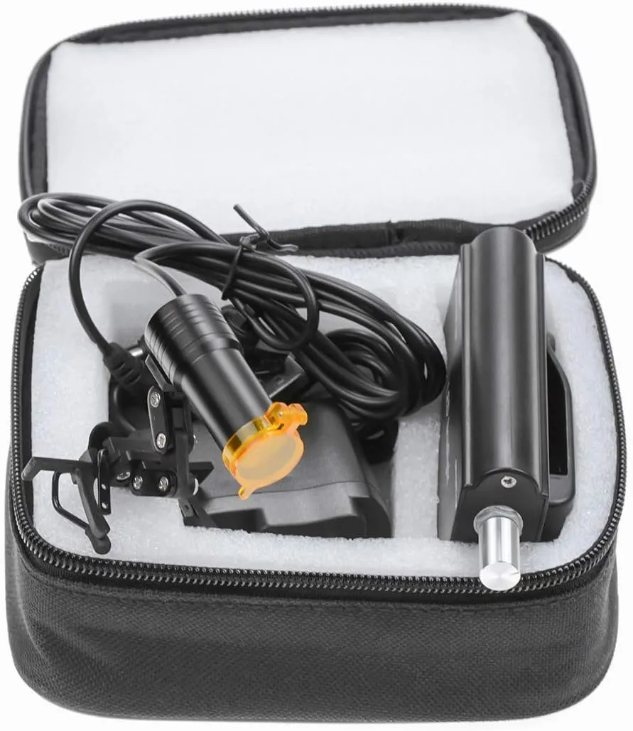 5W Waist Hanging LED HeadLight with Plastic Clip for Magnifier (Black)