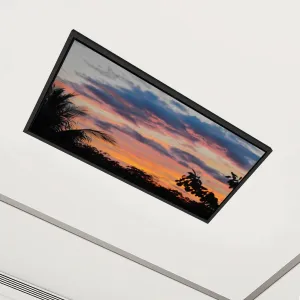 6 Pack Fluorescent Light Covers Sunsets Beautiful Sky Palms Noosa Australia Decorative Magnetic Ceiling Covers Light Shade Panel for Classroom Office 4 x 2 ft