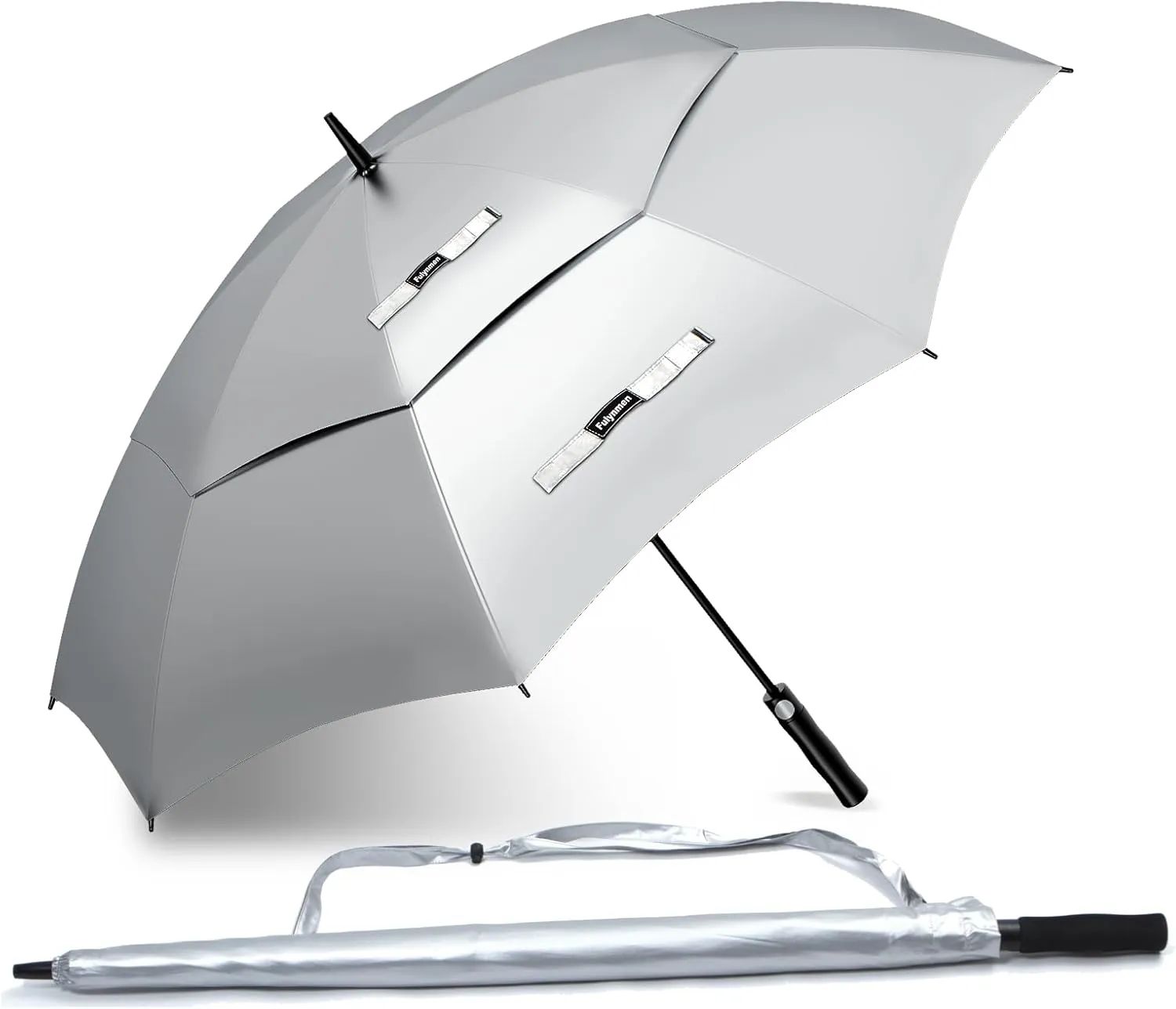 68/62/54 Inch UPF50  Sun Umbrella UV Protection UV Umbrellas for Sun Protections Windproof Large Golf Umbrella Auto Open and Vented Double Canopy Umbrellas for Sun and Rain