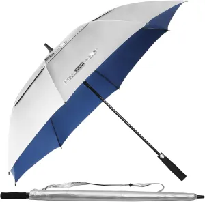 68/62/54 Inch UPF50  Sun Umbrella UV Protection UV Umbrellas for Sun Protections Windproof Large Golf Umbrella Auto Open and Vented Double Canopy Umbrellas for Sun and Rain