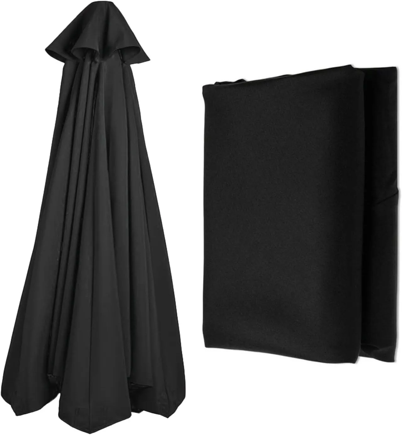 8ribs/6ribs Patio Umbrella Canopy Replacement, Polyester 9ft/10ft/11ft/13ft/6.5ft/7.5ft/8.2ft Outdoor Umbrella Replacement Top, UV 50  Fade & Tear Resistant for Garden, Lawn, Backyard, Pool