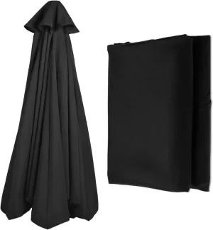 8ribs/6ribs Patio Umbrella Canopy Replacement, Polyester 9ft/10ft/11ft/13ft/6.5ft/7.5ft/8.2ft Outdoor Umbrella Replacement Top, UV 50  Fade & Tear Resistant for Garden, Lawn, Backyard, Pool