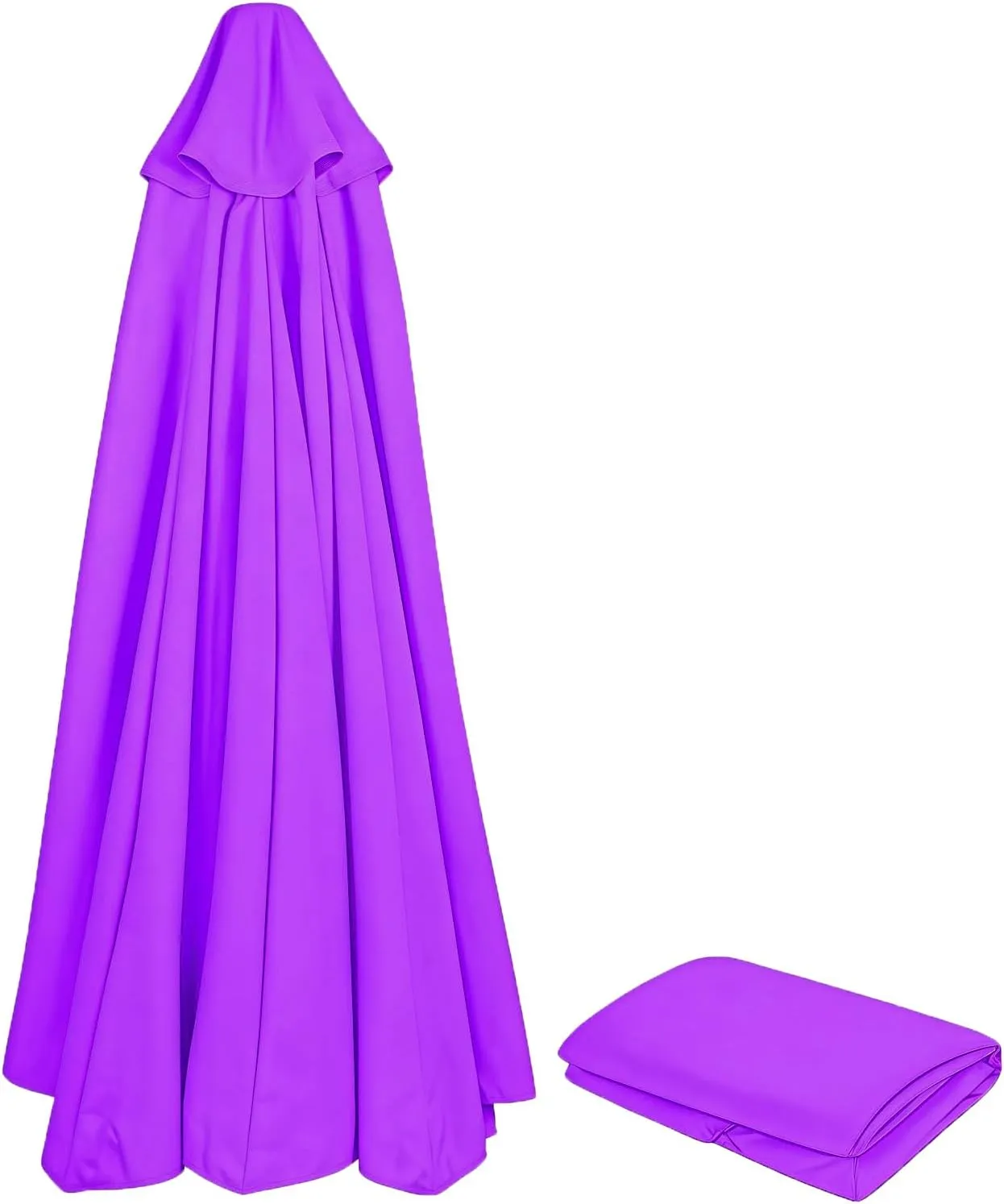 8ribs/6ribs Patio Umbrella Canopy Replacement, Polyester 9ft/10ft/11ft/13ft/6.5ft/7.5ft/8.2ft Outdoor Umbrella Replacement Top, UV 50  Fade & Tear Resistant for Garden, Lawn, Backyard, Pool
