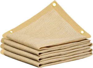 90% 10x30ft Sun Shade Cloth for Outdoor Deck Backyard Patio Garden Pergola Cover Canopy Beige