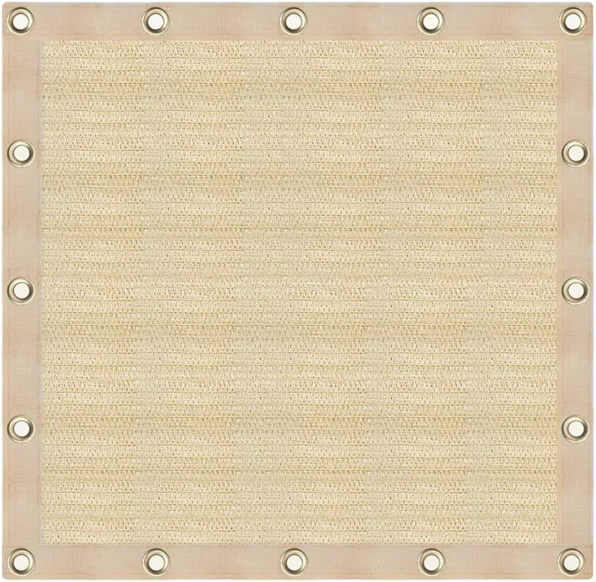 90% 10x30ft Sun Shade Cloth for Outdoor Deck Backyard Patio Garden Pergola Cover Canopy Beige