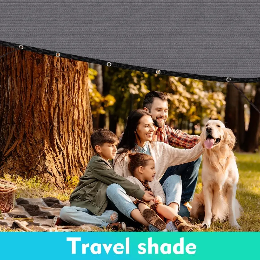 90% Shade Cloth Sun Shade Fabric Privacy Screen Shade Cover for Patio Garden Pergola Shade Cover Canopy with Gromments