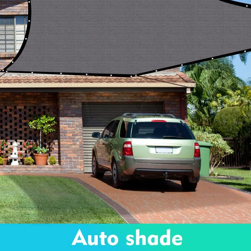 90% Shade Cloth Sun Shade Fabric Privacy Screen Shade Cover for Patio Garden Pergola Shade Cover Canopy with Gromments