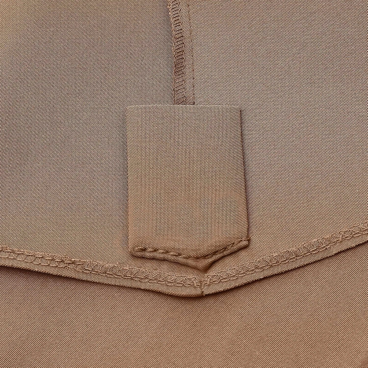 ABCCANOPY 7.5ft Outdoor Umbrella Replacement Top Suit 6 Ribs (Tan)