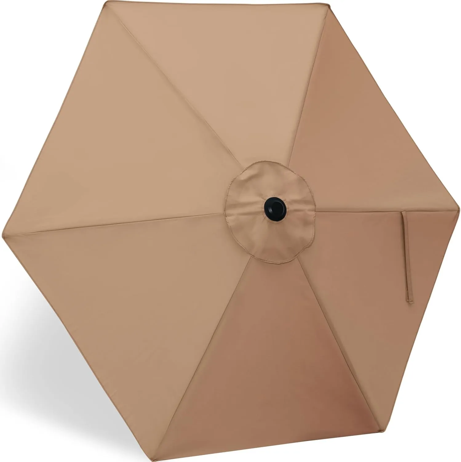 ABCCANOPY 7.5ft Outdoor Umbrella Replacement Top Suit 6 Ribs (Tan)