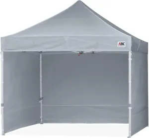 ABCCANOPY Easy Pop Up Canopy Tent with Sidewalls 10x10 Commercial -Series, Gray