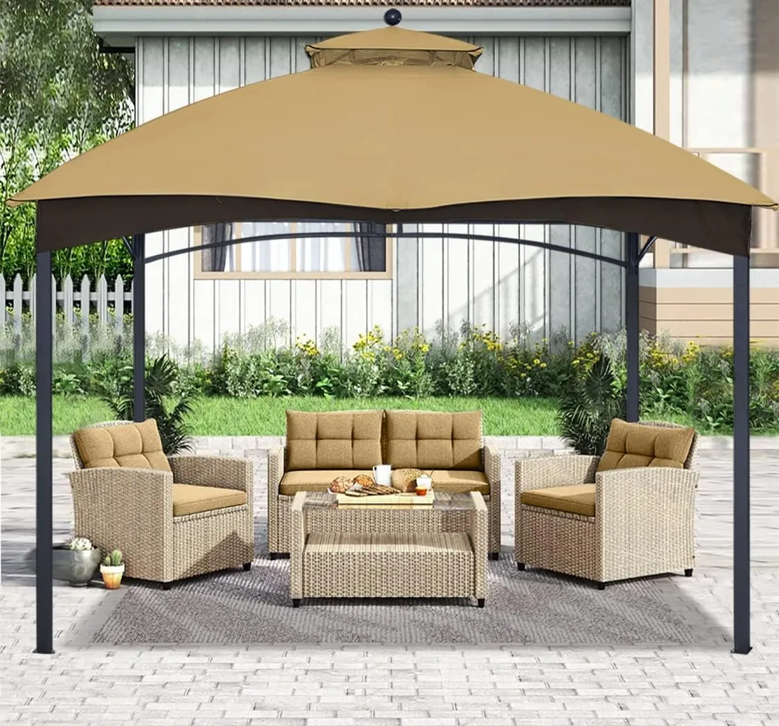 ABCCANOPY Gazebo Replacement Canopy Top for Lowe's Allen Roth #GF-12S004B-1, Beige