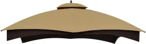 ABCCANOPY Gazebo Replacement Canopy Top for Lowe's Allen Roth #GF-12S004B-1, Beige