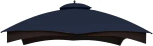 ABCCANOPY Gazebo Replacement Canopy Top for Lowe's Allen Roth #GF-12S004B-1, Navy Blue