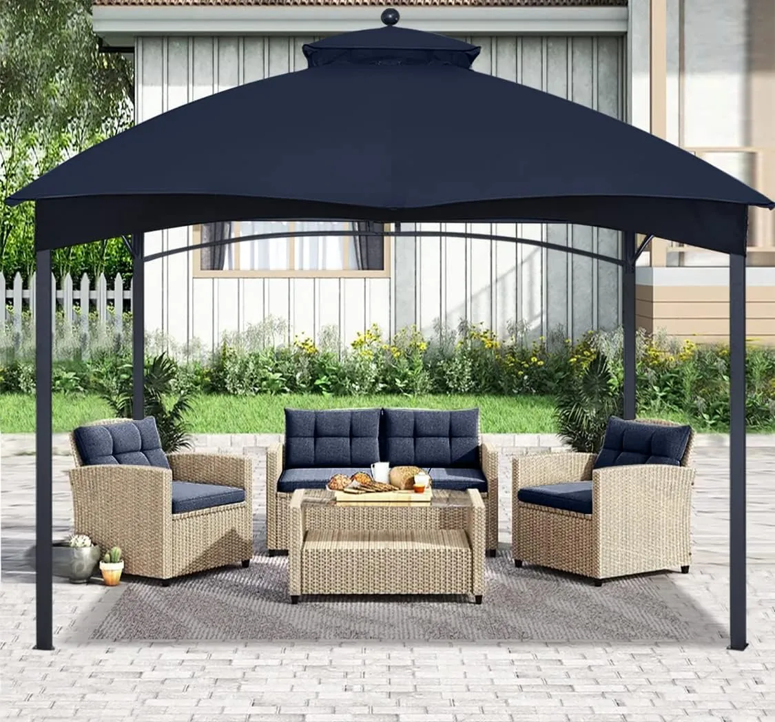 ABCCANOPY Gazebo Replacement Canopy Top for Lowe's Allen Roth #GF-12S004B-1, Navy Blue