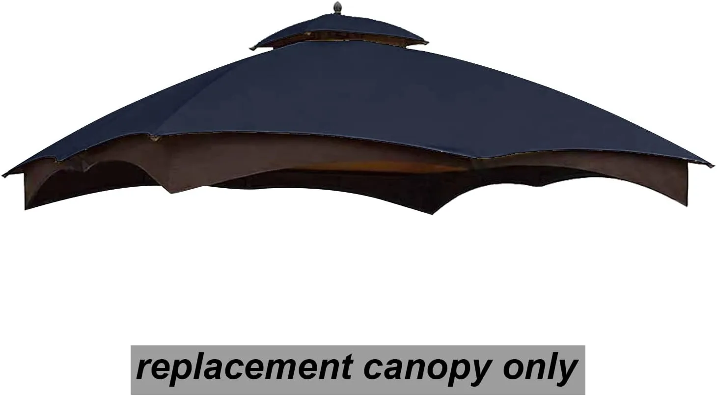 ABCCANOPY Gazebo Replacement Canopy Top for Lowe's Allen Roth #GF-12S004B-1, Navy Blue