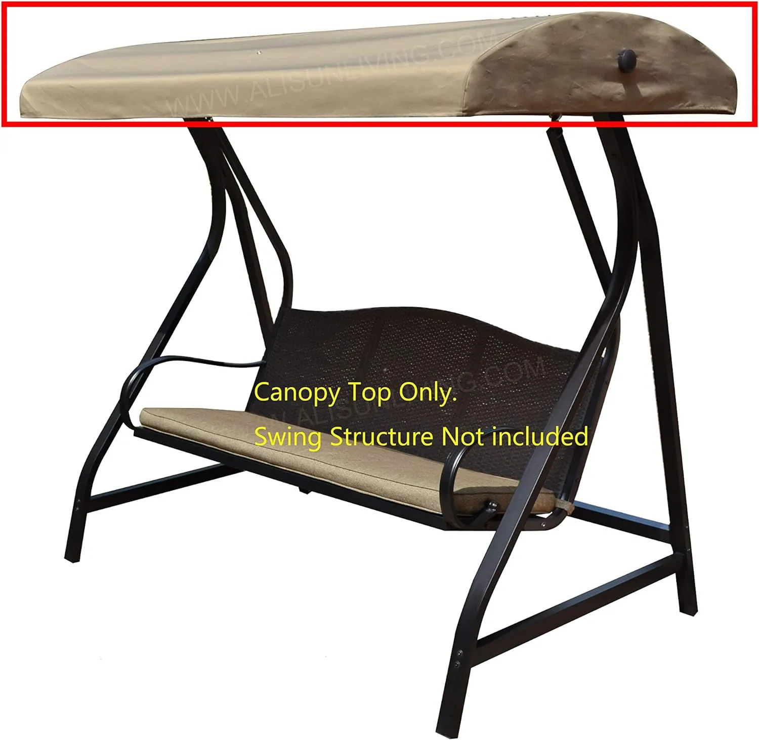 ALISUN Replacement Canopy Top for GT Porch Swing Model #GCS00229C (Will Not Fit Any Other Swing)