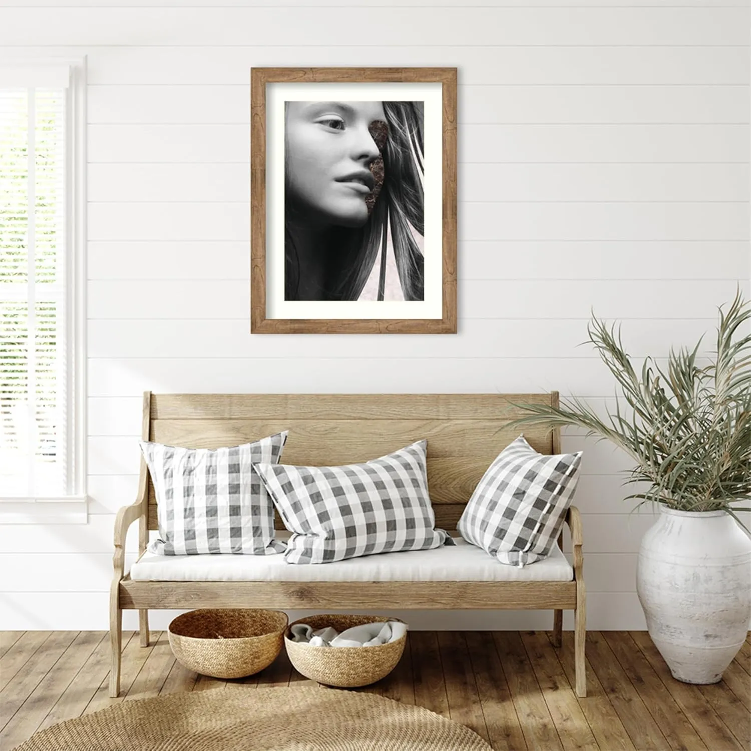 Amanti Art Framed Wall Art Print 36x28 Phase Three by Design Fabrikken, Abstract Wall Art, Modern Contemporary Decor, Large Poster Painting Artwork for Living Room, Bedroom, Bathroom, Kitchen, Office