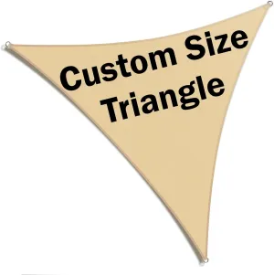Amgo Custom Size Order to Make Sun Shade Sail Canopy Mesh Fabric UV Block Right Triangle UPF50  Commercial Grade Heavy Duty，Residential and Commercial (We Make Custom Size)
