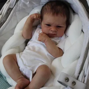 Anano Lifelike Baby Doll Silicone 17 Inch Reborn Baby Dolls That Look Real Realistic Newborn Baby Boy Size Doll Infant Soft Real Life Preemie Floppy Baby Doll Toy